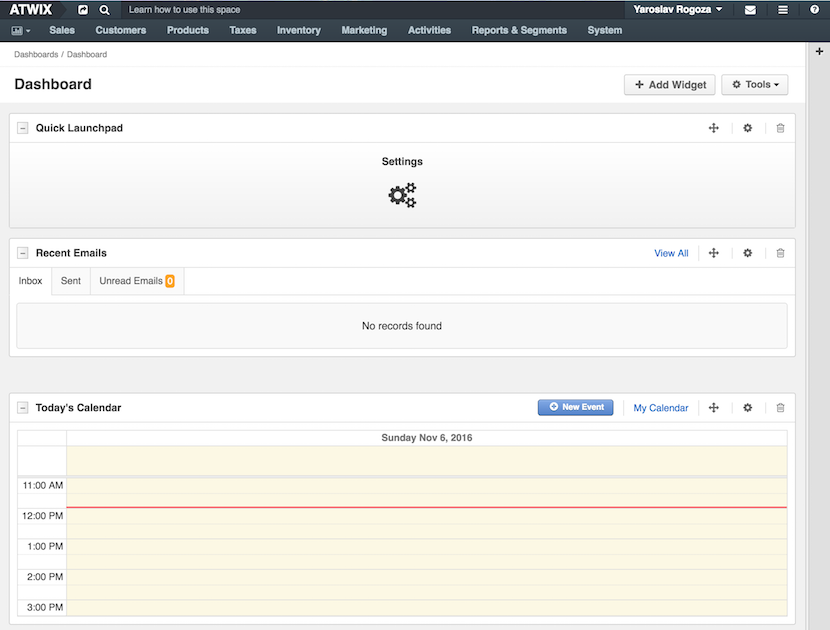 Orocommerce Admin Panel