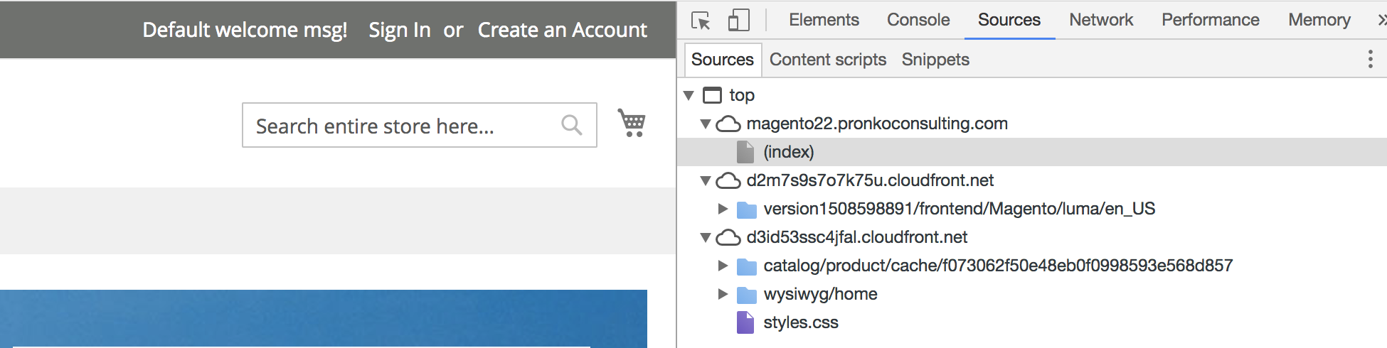 Magento 2 Frontend with Aws Cloudfront Domains